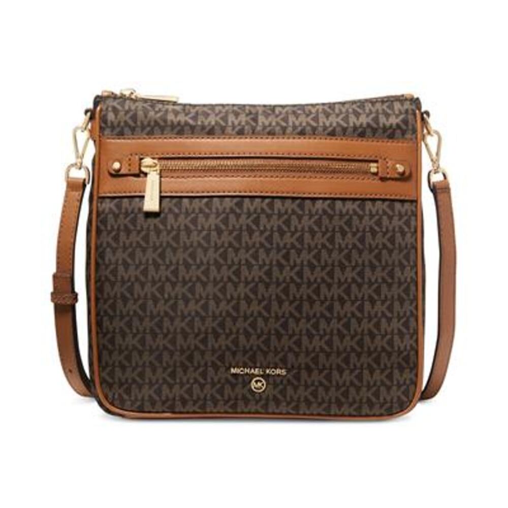 NWT Michael Kors Women North South Crossbody Bag,Brown/Acorn-OS